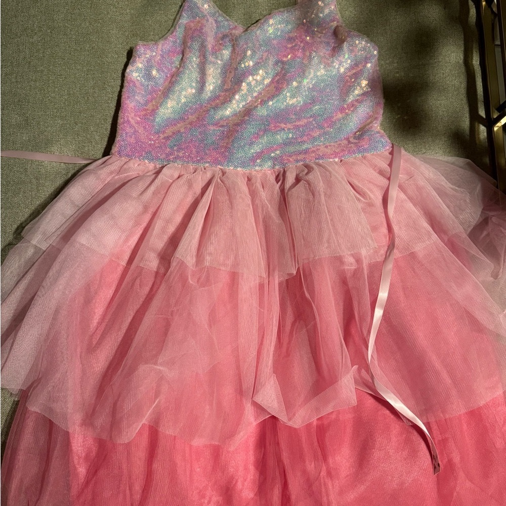 Zunie Pink Sundress with Sleeveless Design and Peter Pan Collar